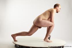 Nude Man White Standing poses - ALL Average Short Brown Standing poses - knee-bend Realistic